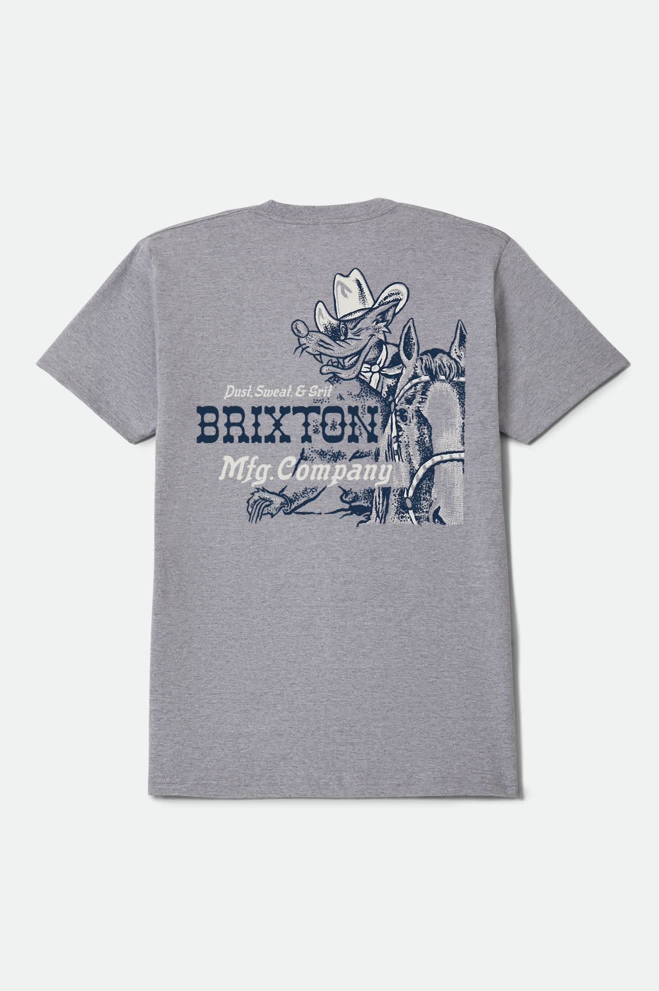 Brixton Men's Kinsey Standard T-Shirt - Heather Grey