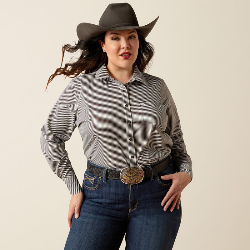 Ariat Women's Kirby Pro Shirt - RELIC|WHITE STRIPE