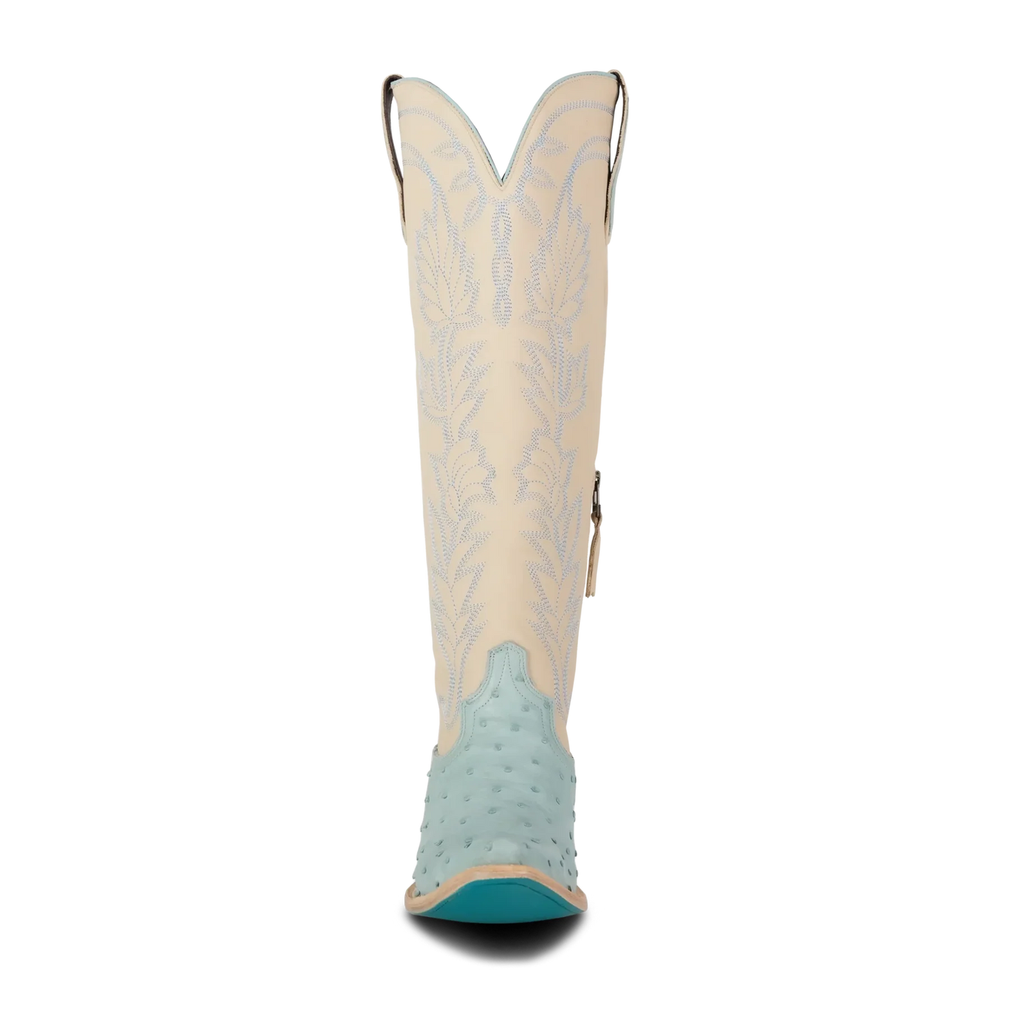 Lane Boots Sandaga Knee High - Powder Blue Ostrich