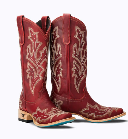 Lane Boots Saratoga Square Toe Smouldering Ruby