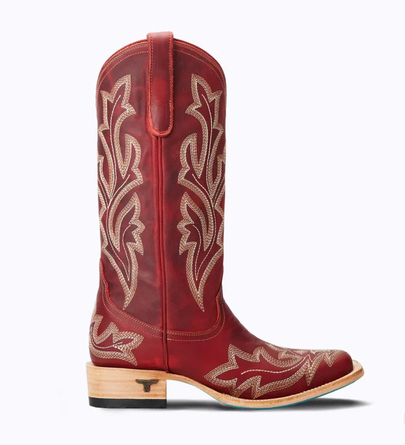 Lane Boots Saratoga Square Toe Smouldering Ruby