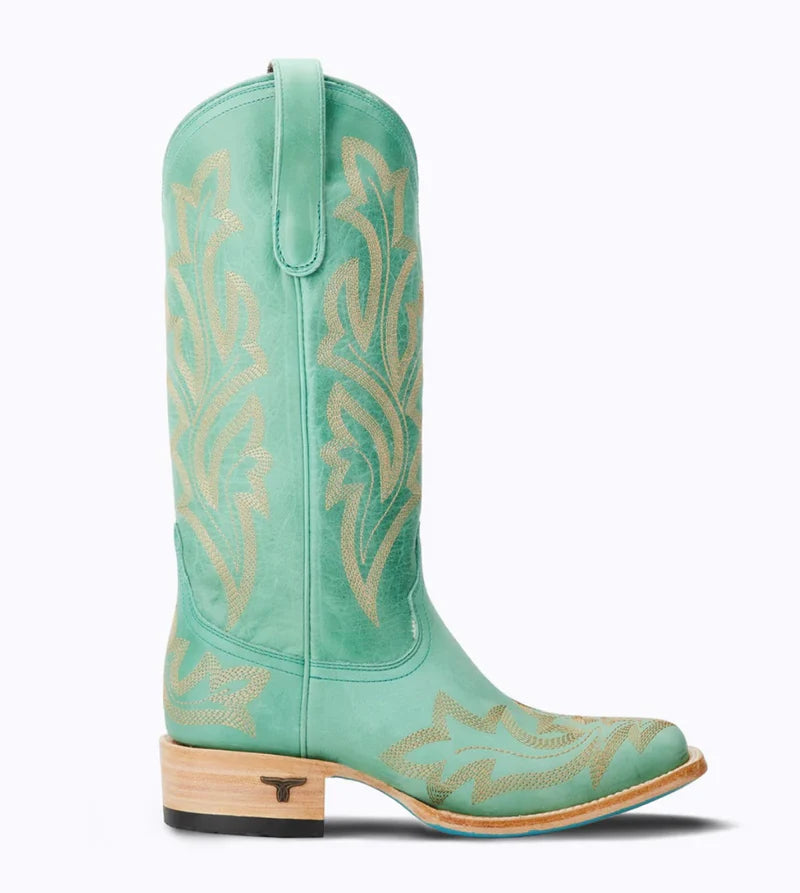 Lane Boots Saratoga Square Toe Turquoise