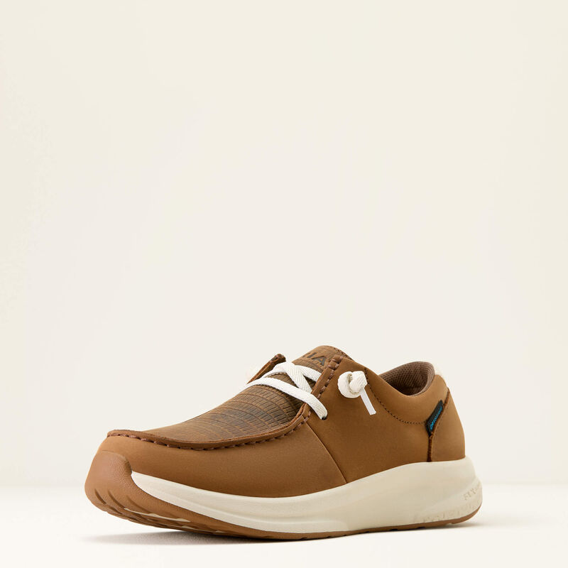 Ariat Ladies Buckeye Waterproof Shoe - COFFEE BEAN|BROWN LIZARD EMBOSS