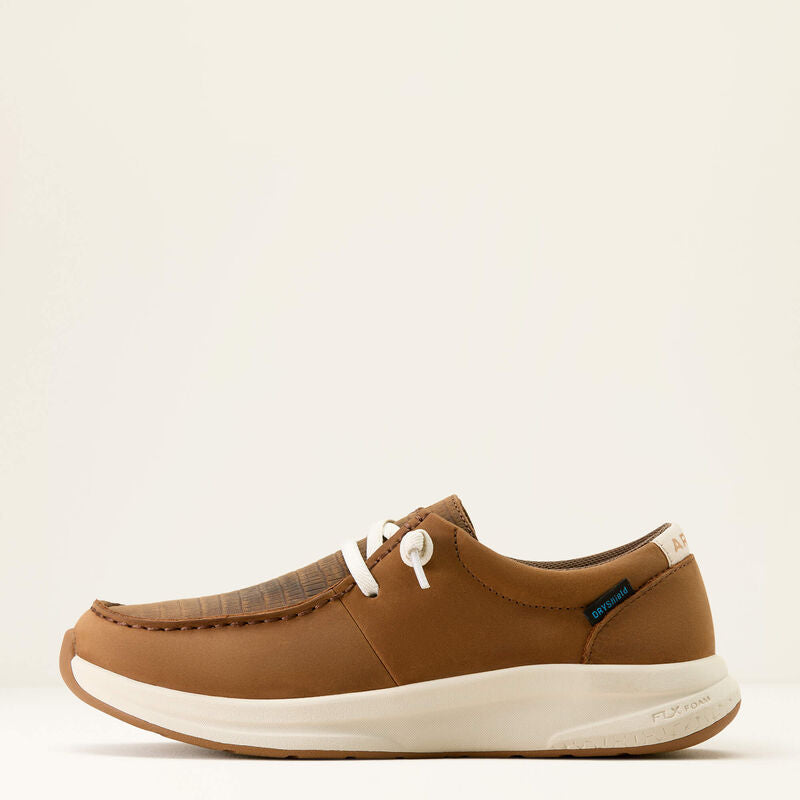 Ariat Ladies Buckeye Waterproof Shoe - COFFEE BEAN|BROWN LIZARD EMBOSS
