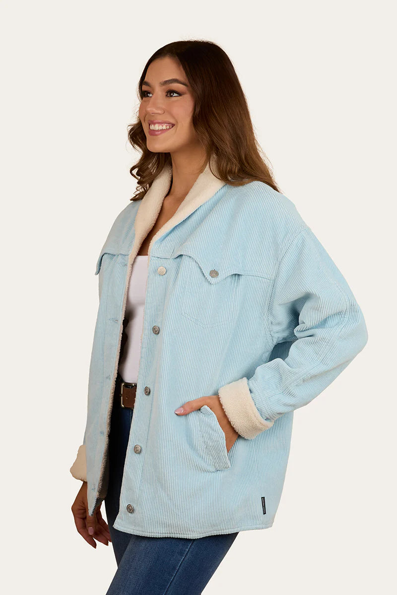 Ringers Western Womens Lacey Sherpa Jacket - Ice Blue