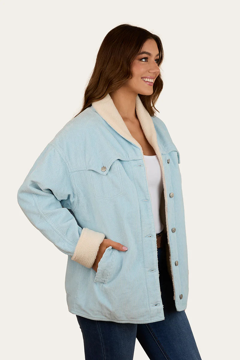 Ringers Western Womens Lacey Sherpa Jacket - Ice Blue
