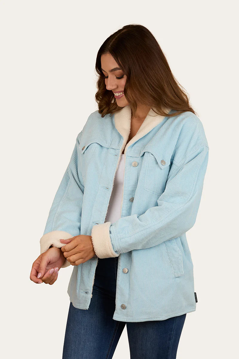 Ringers Western Womens Lacey Sherpa Jacket - Ice Blue