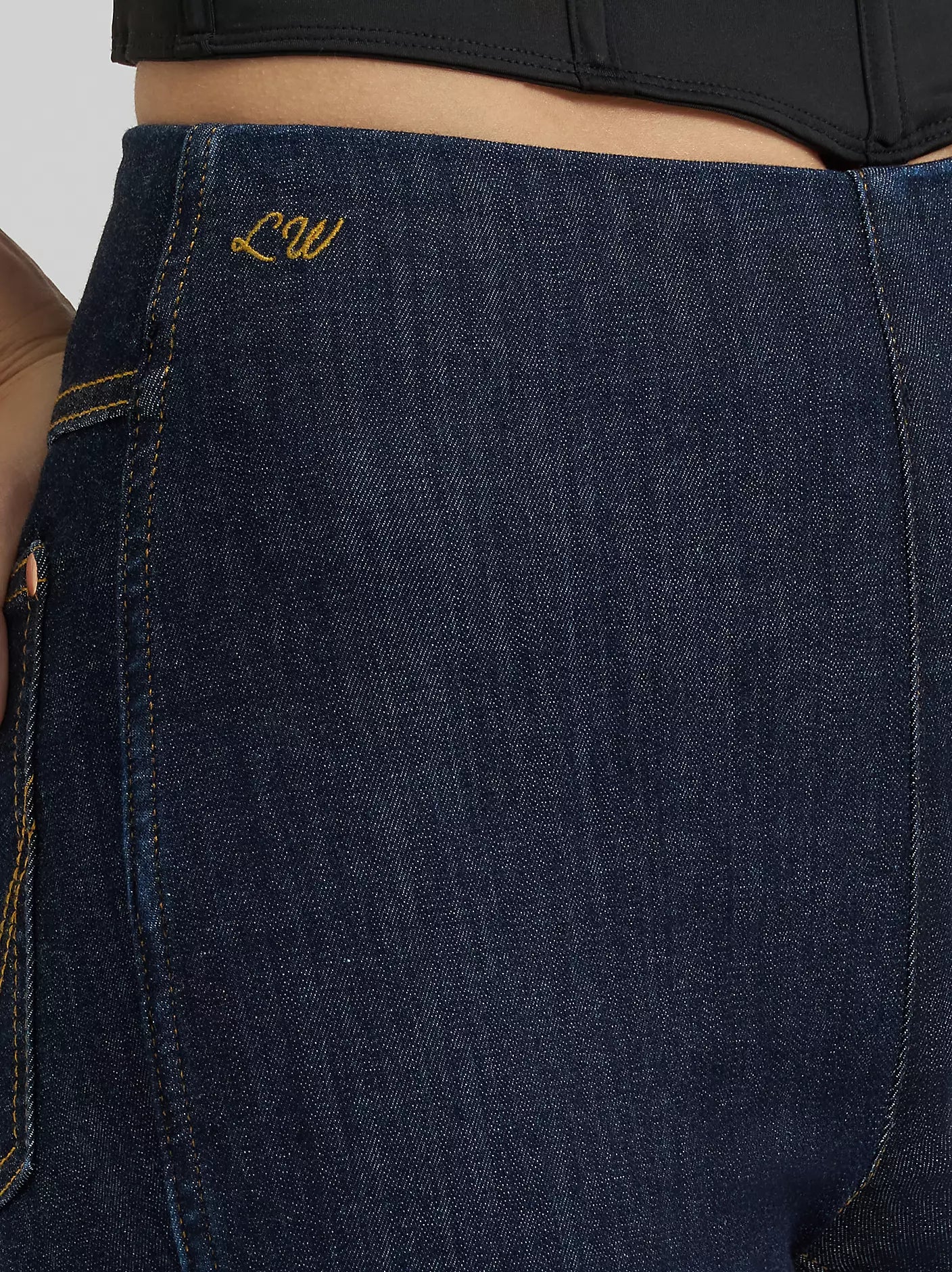 Wrangler Women's Lainey Wilson x Flame Pull On Bell Bottoms - Dark Denim