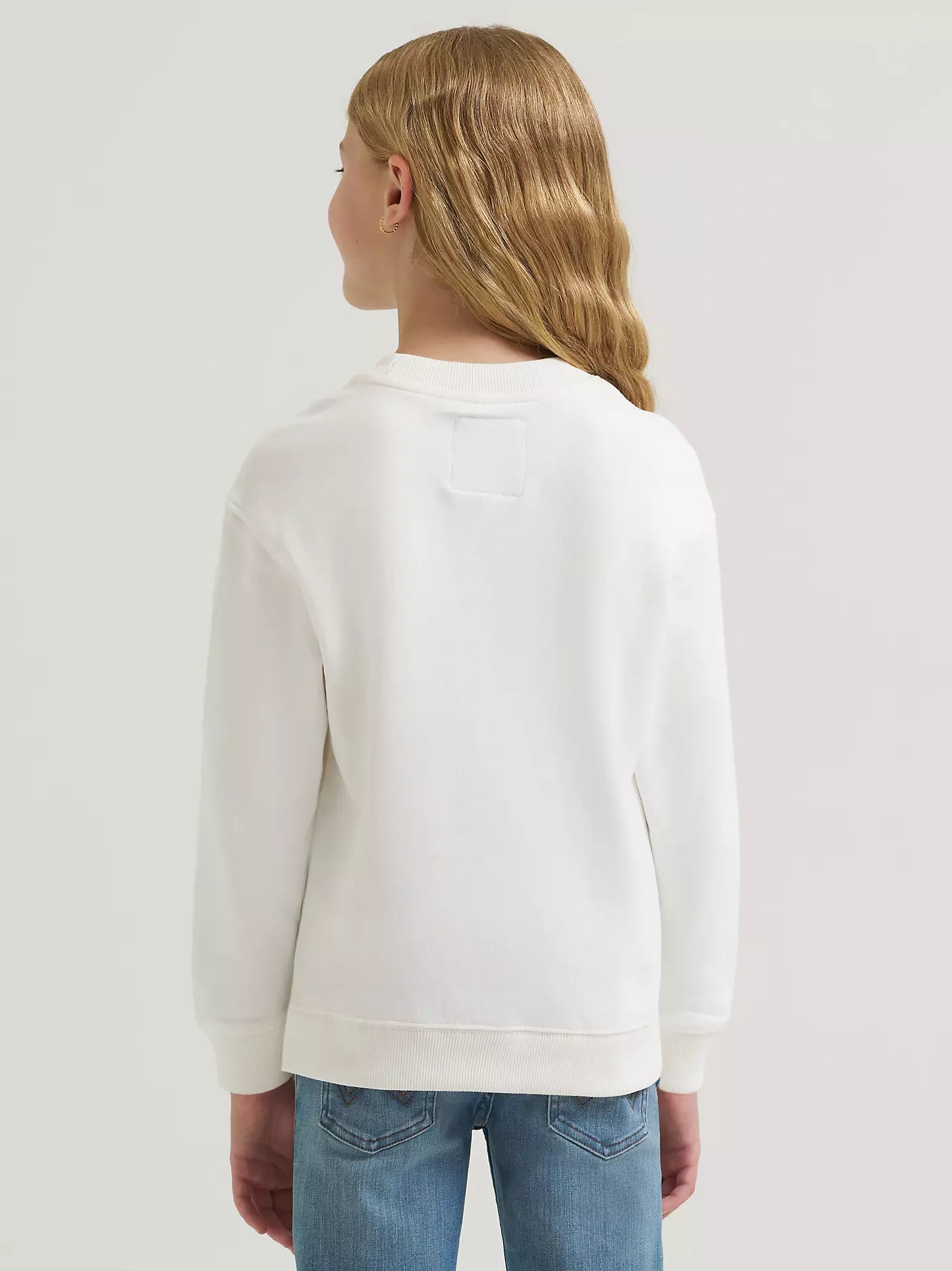 Wrangler Girls Lainey Wilson Neon Rainbow Sweatshirt White