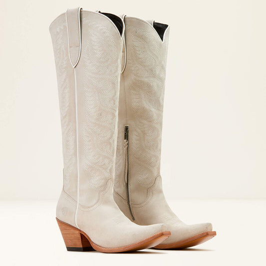 Ariat Women Laramie StretchFit Western Boot - Oyster Suede