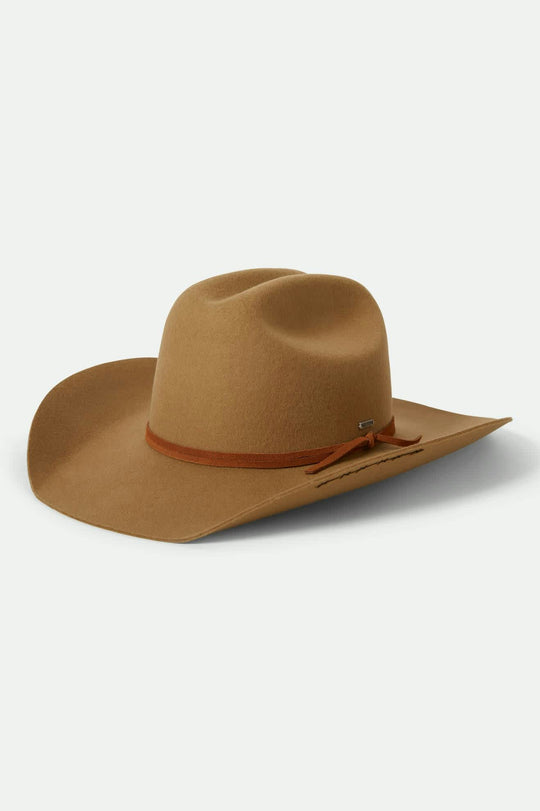 Brixton Laredo Branded Cowboy Hat - Antique Bronze