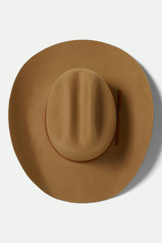 Brixton Laredo Branded Cowboy Hat - Antique Bronze