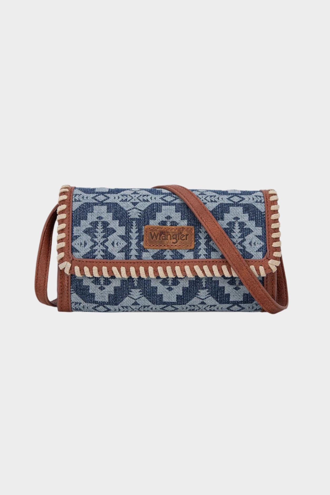 Wrangler Women's Dakota Whipstitch Wallet Bag - Denim