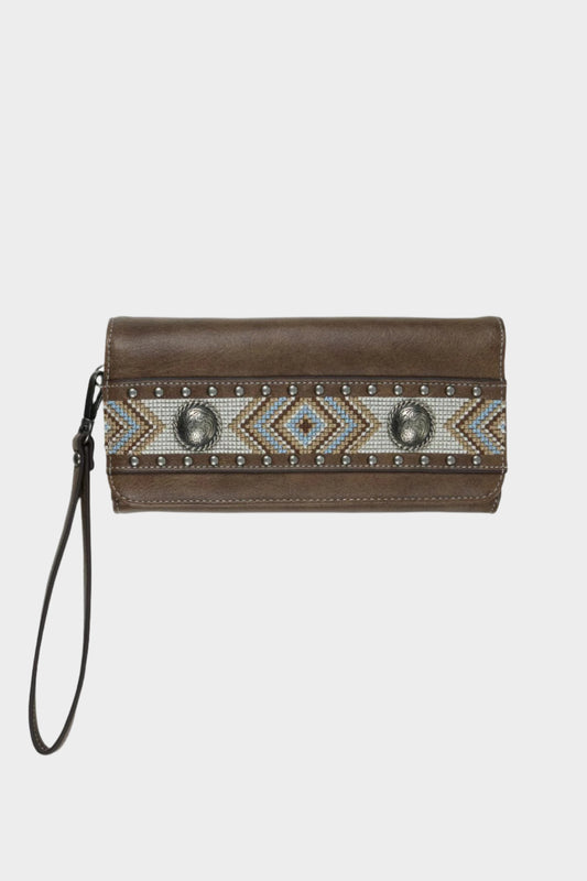Pure Western Womens Laurie Wallet - Dark Tan