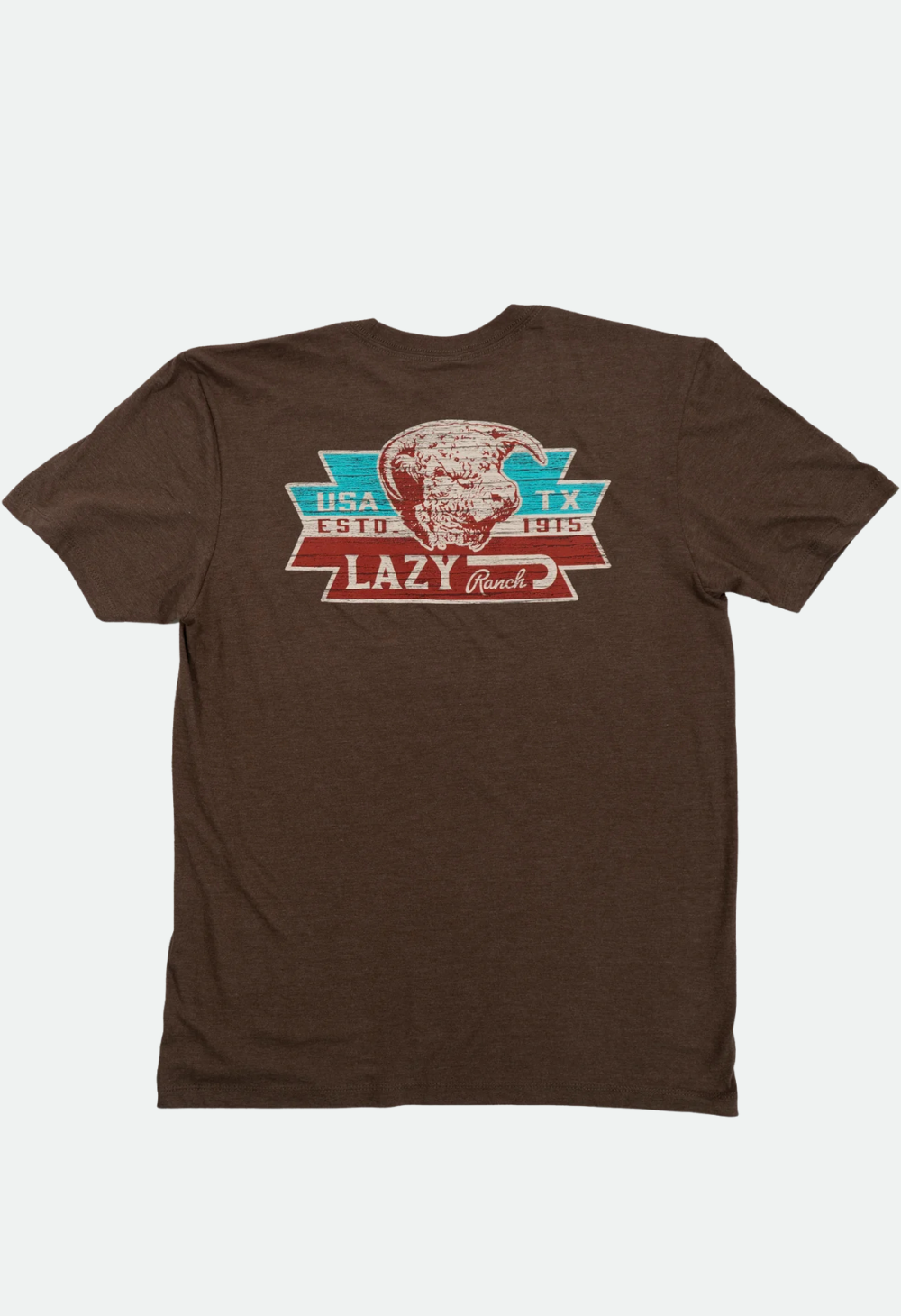 Lazy J Ranch El Rancho Short Sleeve T-Shirt - Brown