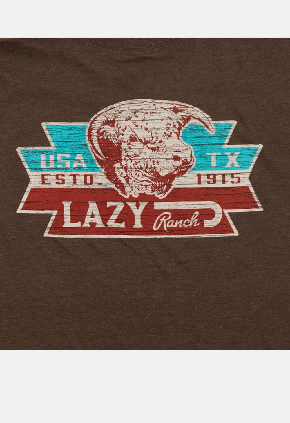 Lazy J Ranch El Rancho Short Sleeve T-Shirt - Brown