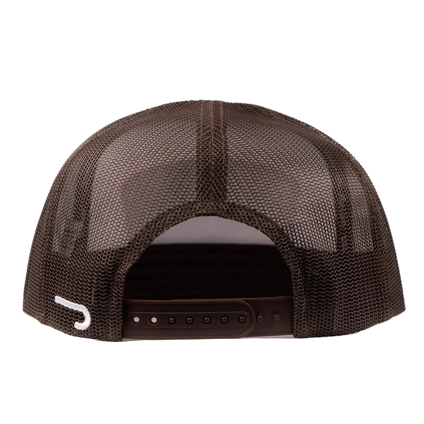 Lazy J Ranch White & Brown Daybreak Classic Rope Trucker Hat