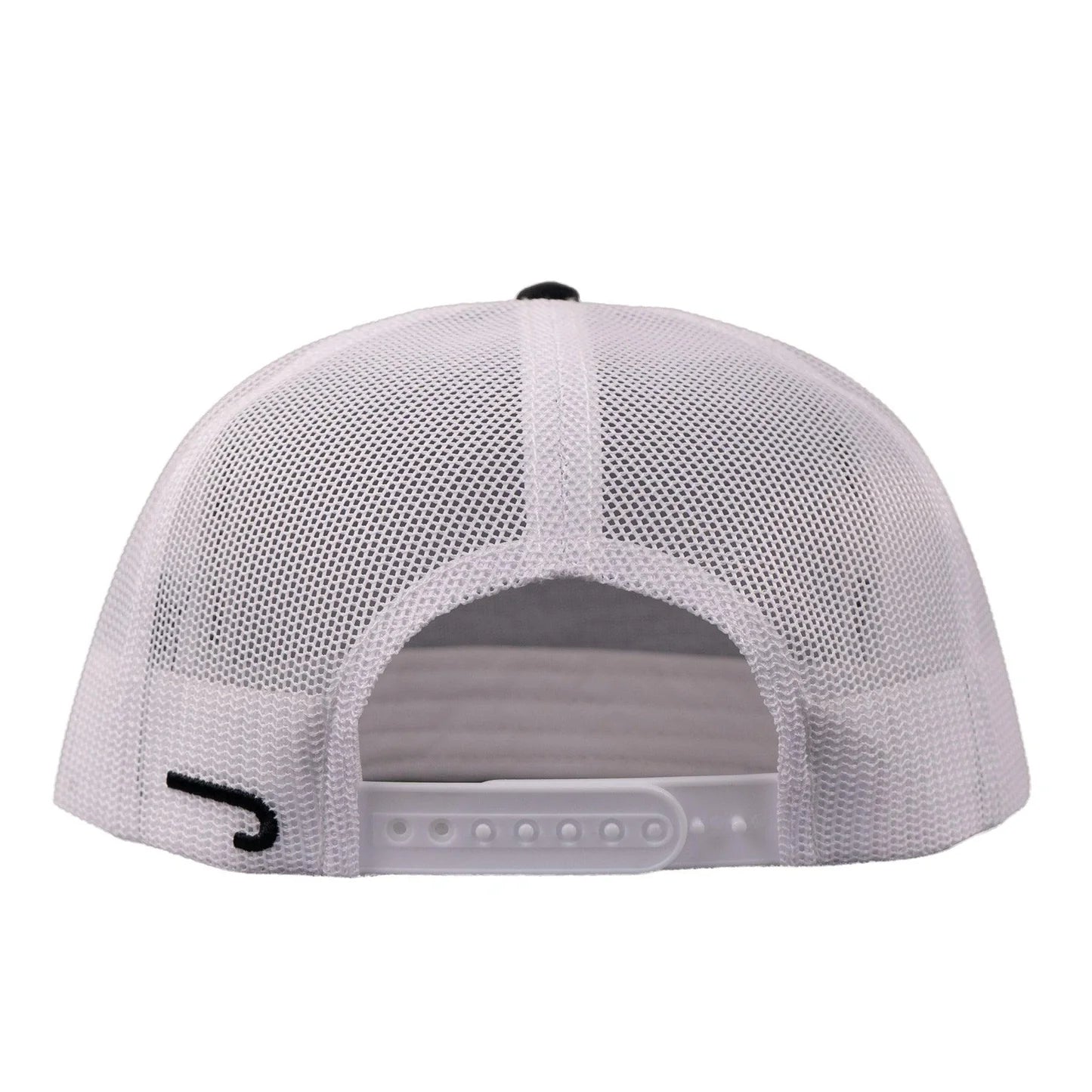 Lazy J Ranch Black & White Feed Wagon Classic Rope Trucker Hat