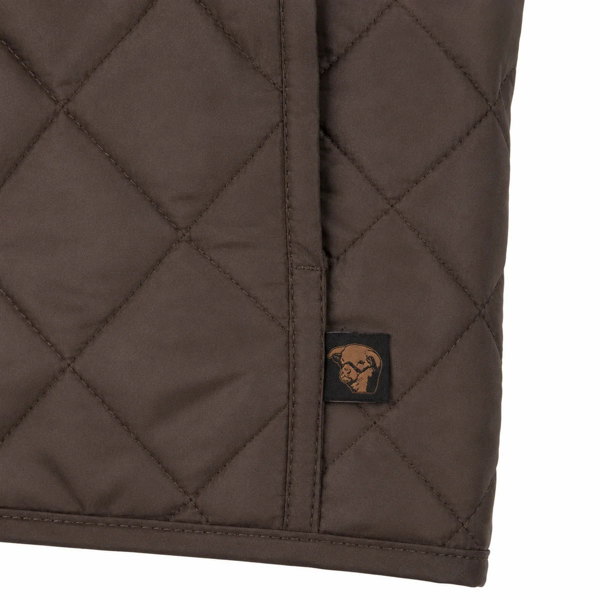 Lazy J Ranch Men's Quilted Poly Fill Jacket - Chocolate