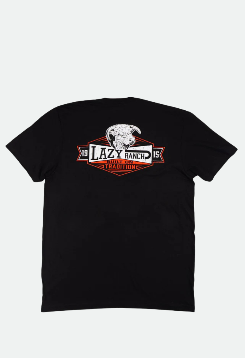 Lazy J Ranch Black Domino Short Sleeve T-Shirt - Black