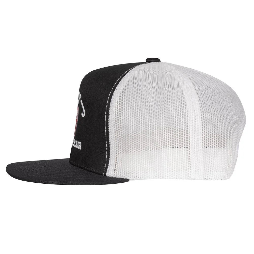 Lazy J Ranch Black & White Embroidered Show Time Classic Five Panel Trucker Hat