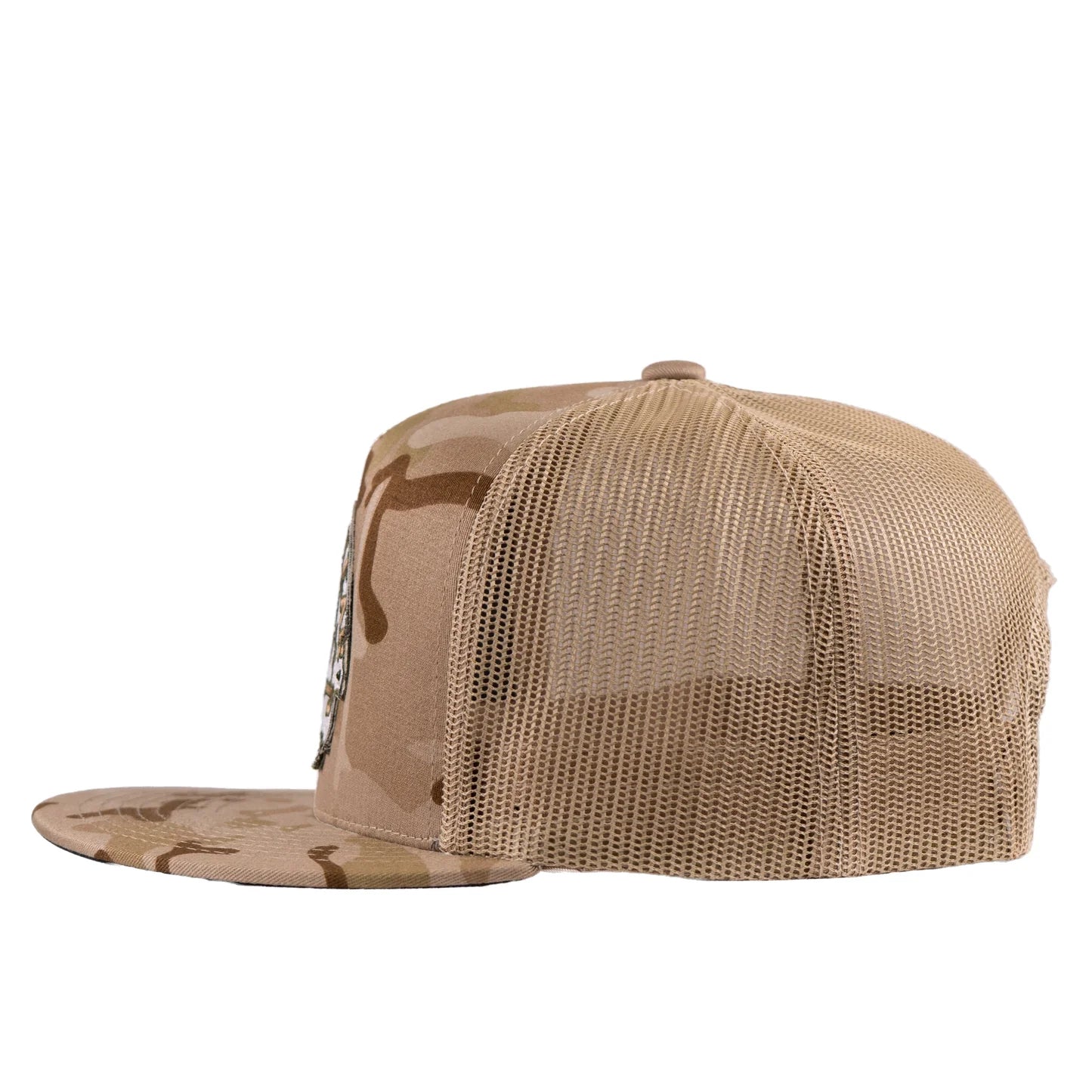 Lazy J Ranch Camo Olive Arrowhead Classic Five Panel Trucker Hat