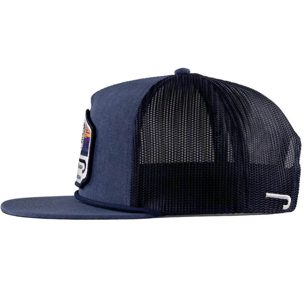 Lazy J Ranch Navy Bull Wagon Classic Rope Trucker Hat