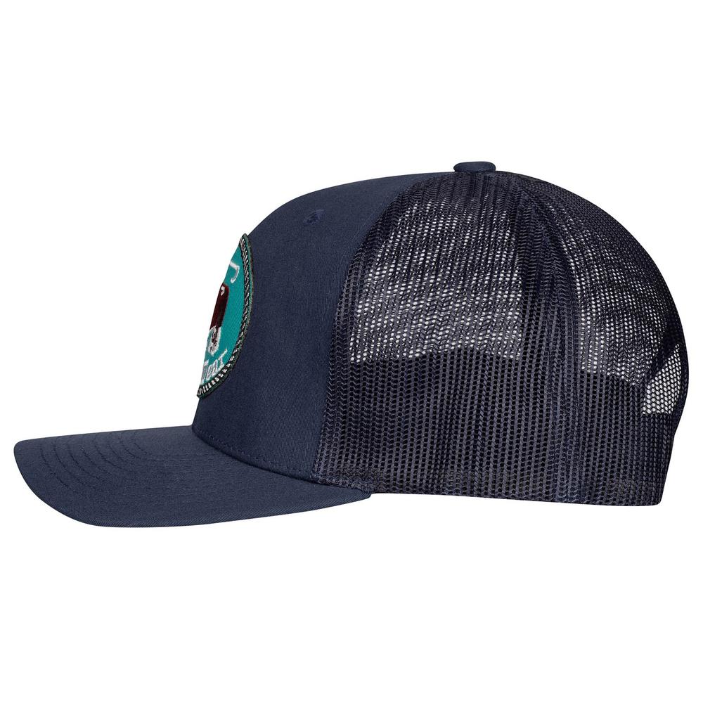 Lazy J Ranch Navy Original Buckle Mid Profile Trucker Hat