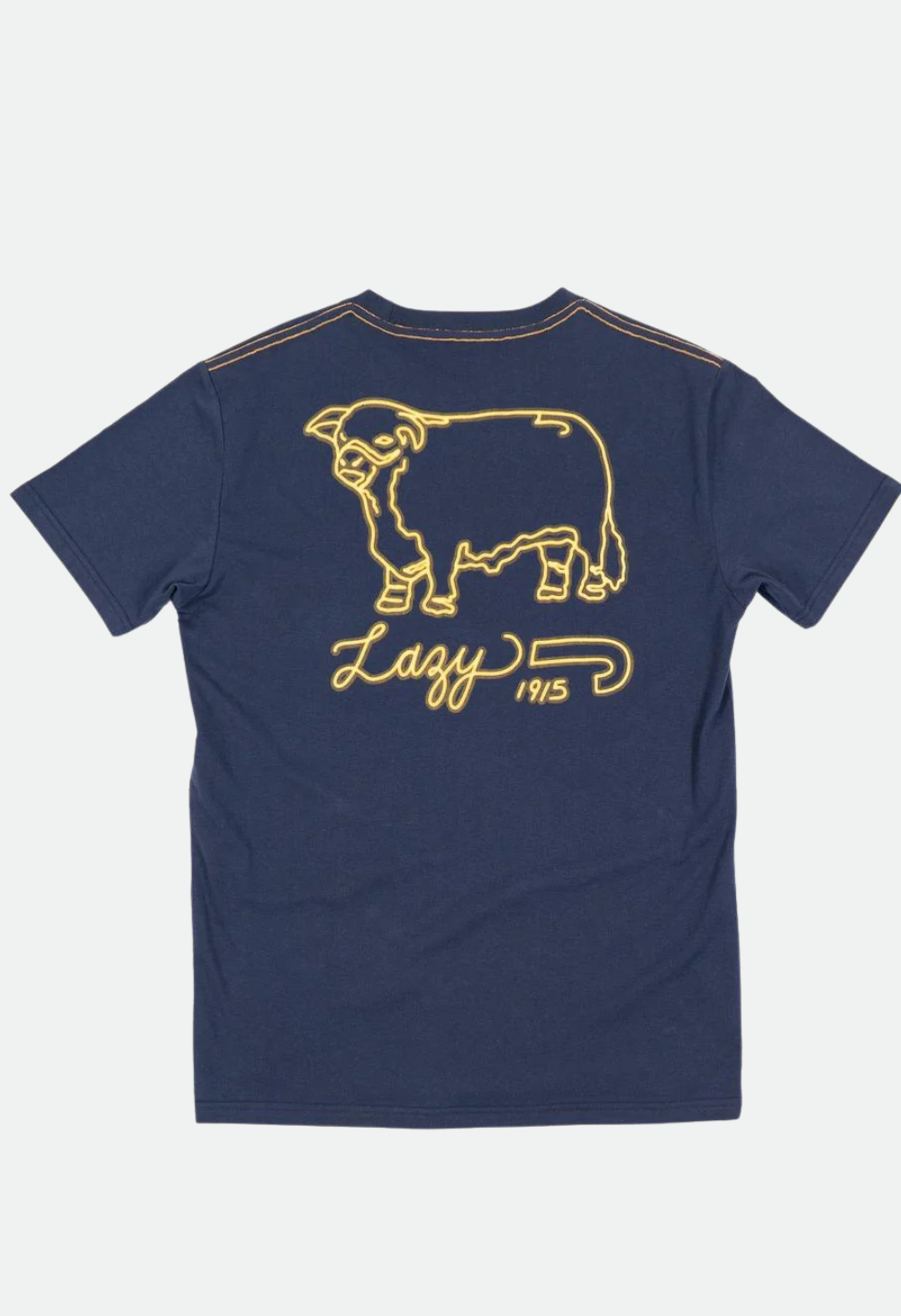 Lazy J Ranch Neon Jughead Short Sleeve T-Shirt - Navy