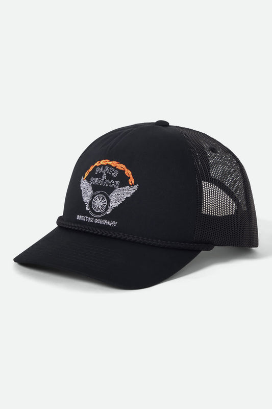 Brixton Leeway Trucker Hat - Black
