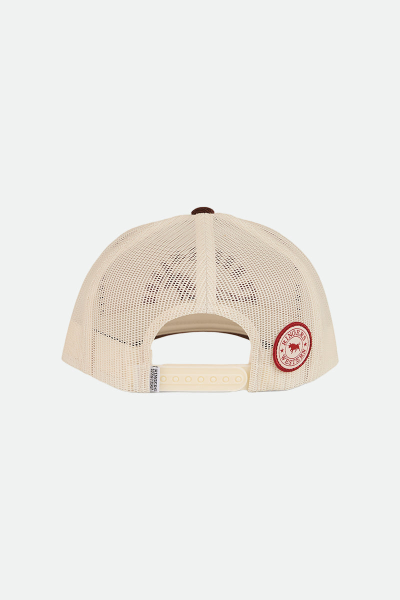 Ringers Western Lets Horse Around Trucker Cap - Off White/ Chocolate