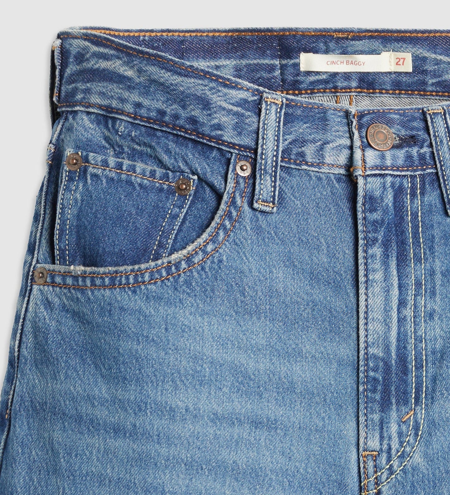 Levis Women's Cinch Baggy Lightweight Jeans - Chasing Dreams - Medium Wash - 31Leg