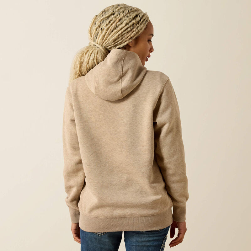 Ariat Ladies Lightweight Logo 1/2 Zip Hoodie