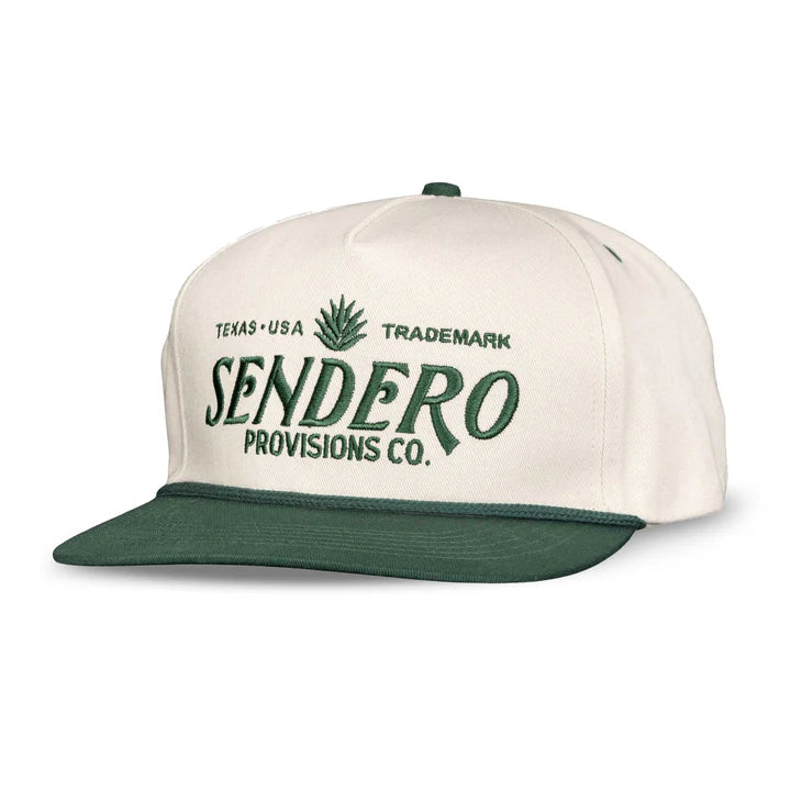 Sendero Provisions Co - Men's Logo Hat - Structured - Cream/Green