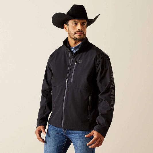 Ariat Men's Logo Softshell Jacket - Phantom|Grey Southwest