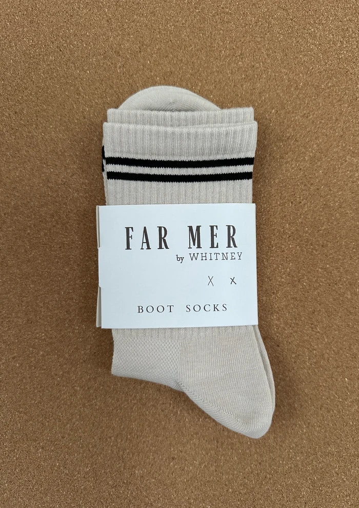 FAR MER Love Cowboys Boot Socks