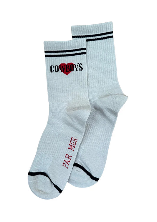 FAR MER Love Cowboys Boot Socks
