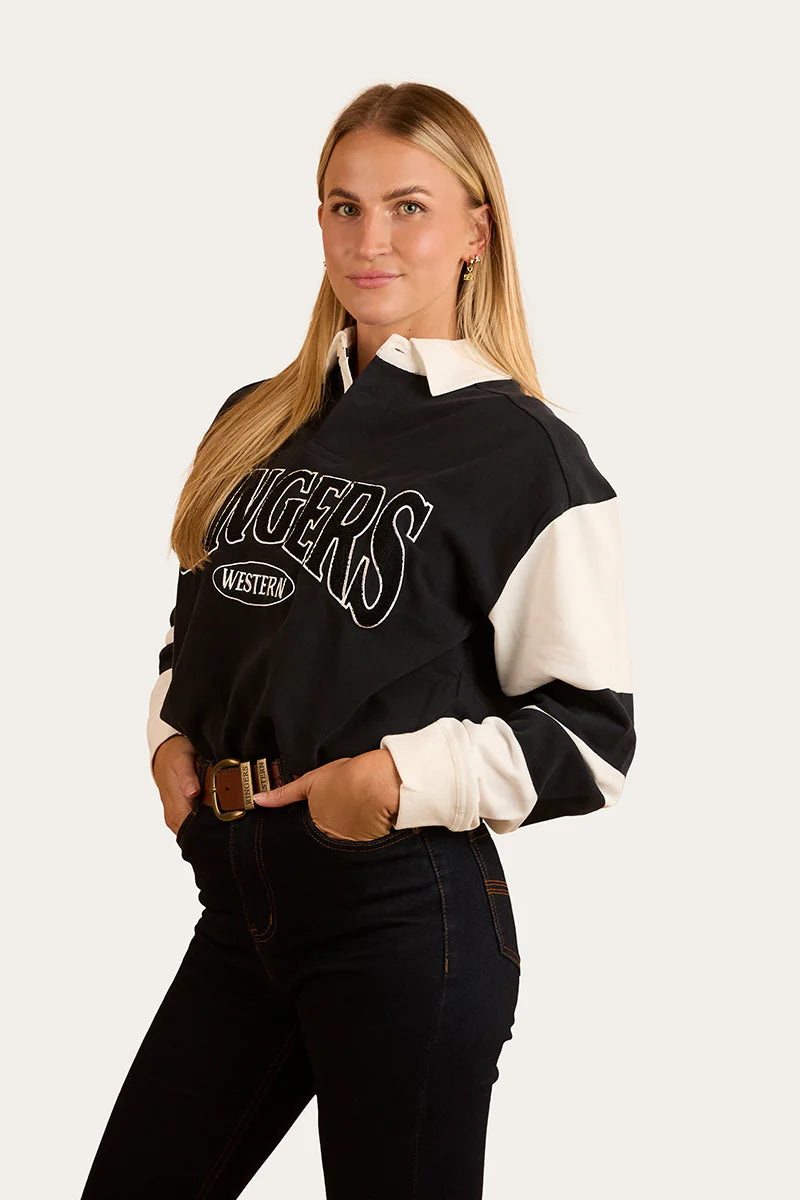 Ringers Western Unisex Lowden Rugby Jersey - Black / Off White