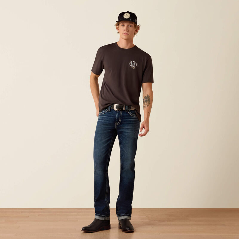 Ariat Men's M8 Modern Carlington Slim Straight Leg Jeans - Hillcrest - 34'Leg