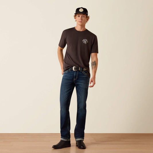 Ariat Men's M8 Modern Carlington Slim Straight Leg Jeans - Hillcrest - 34'Leg