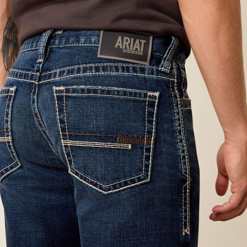Ariat Men's M8 Modern Carlington Slim Straight Leg Jeans - Hillcrest - 34'Leg