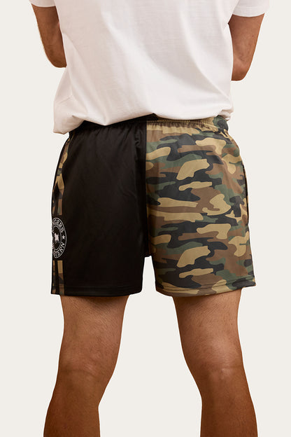 Ringers Western Camo Footy Shorts - Black / Camo