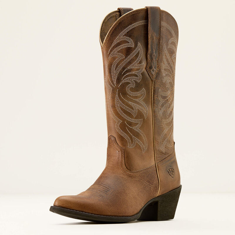 Ariat Ladies Heritage J Toe Western Boot - MESA TAN