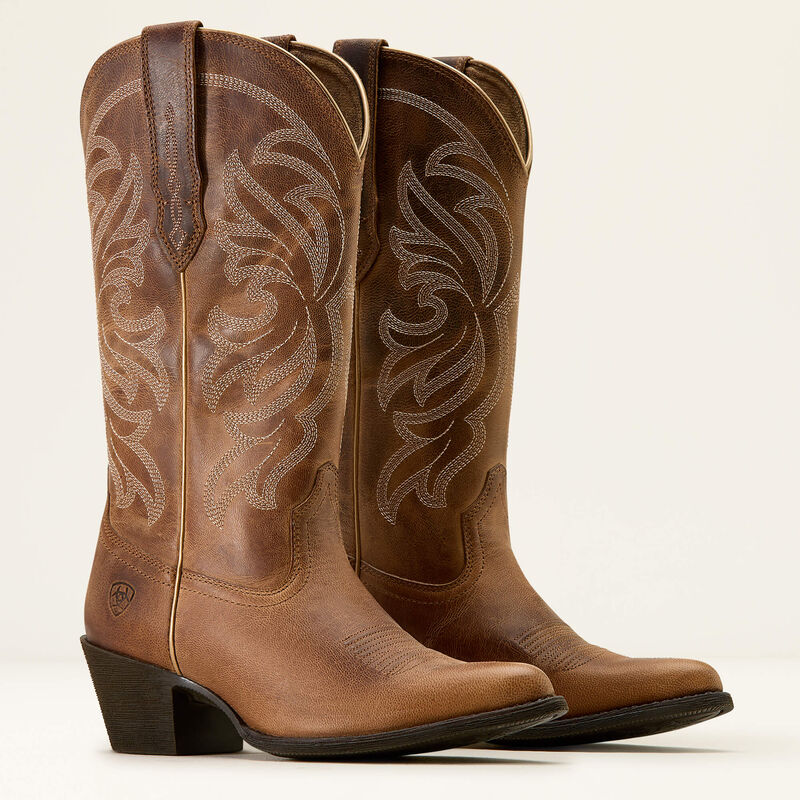 Ariat Ladies Heritage J Toe Western Boot - MESA TAN