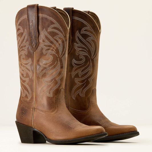 Ariat Ladies Heritage J Toe Western Boot - MESA TAN