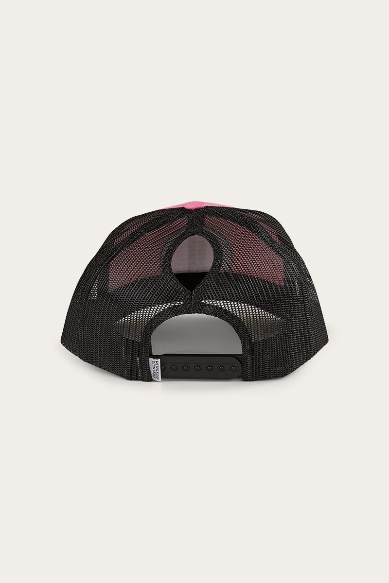 RINGERS WESTERN TARA PONYTAIL TRUCKER CAP - MELON