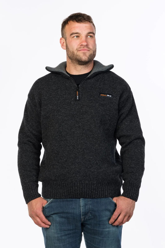 MKM Mens Tasman Sweater (MS1645) Coal