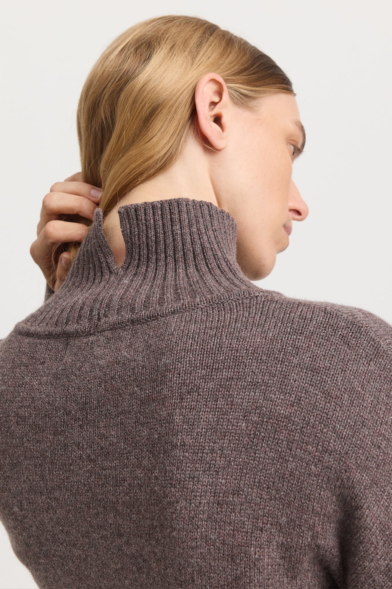 Toorallie Women's Funnel Neck Jumper - Mocha