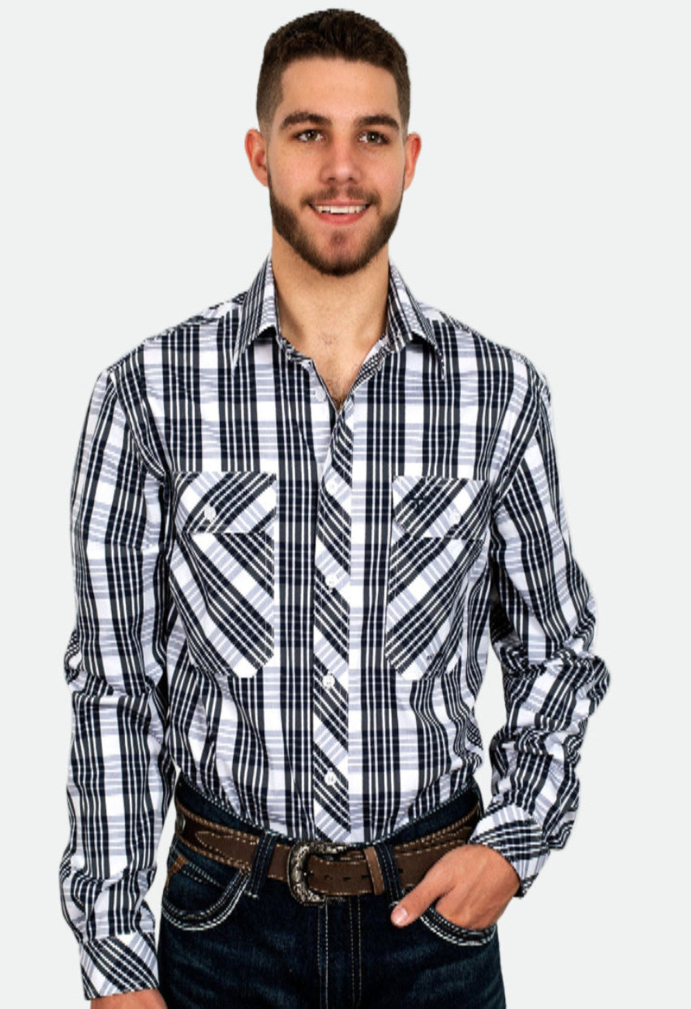 Just Country Men's Austin Full Button Work Shirt