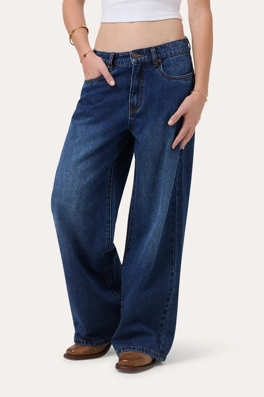 Ringers Western Macey Girls Youth Wide Leg Jeans - Classic Blue